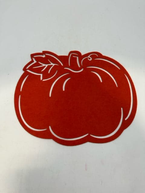Set Of 5 Felt Pumpkin Placemats - Image 1