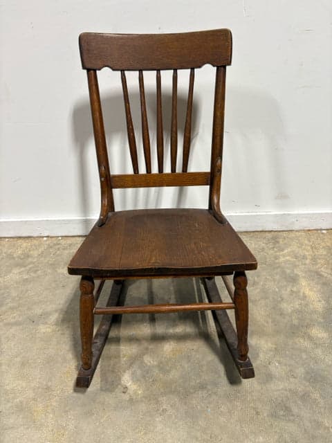 Antique Wooden Rocker - Image 1