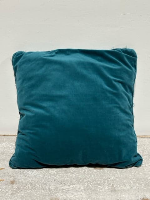 Plain Teal Velvet Pillow - Image 1