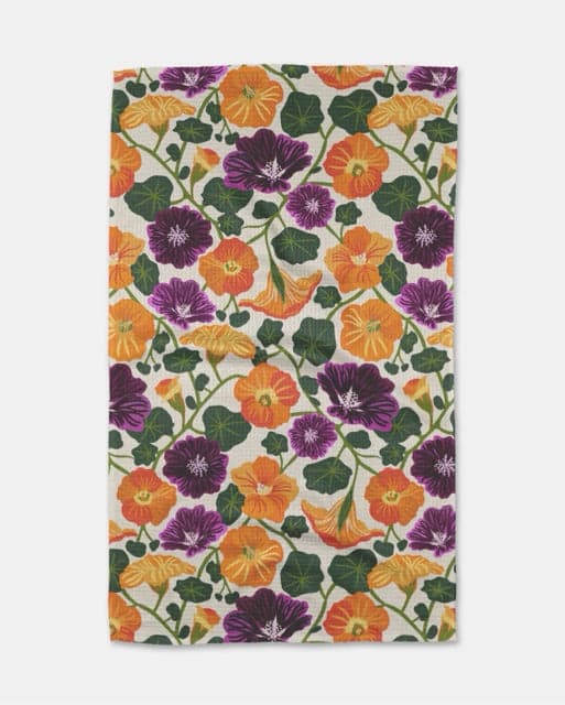 *NEW* Geometry Nasturtium Tea Towel - Image 1