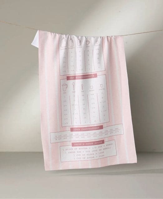 *NEW* Geometry Cheat Sheet Tea Towel - Image 1
