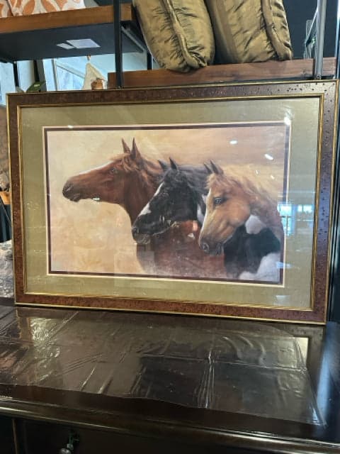 Home Interior Wild Horses Framed Print By Joe Samataro - Image 1