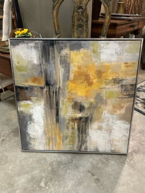 "Sun And Rain" By Silvia Vassileva Canvas Wall Art With Silver Frame - Thumbnail 2