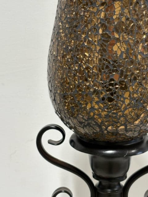 Brown Mosaic Uplight Table Lamp - Thumbnail 2
