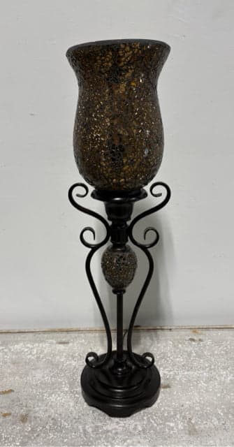 Brown Mosaic Uplight Table Lamp - Image 1