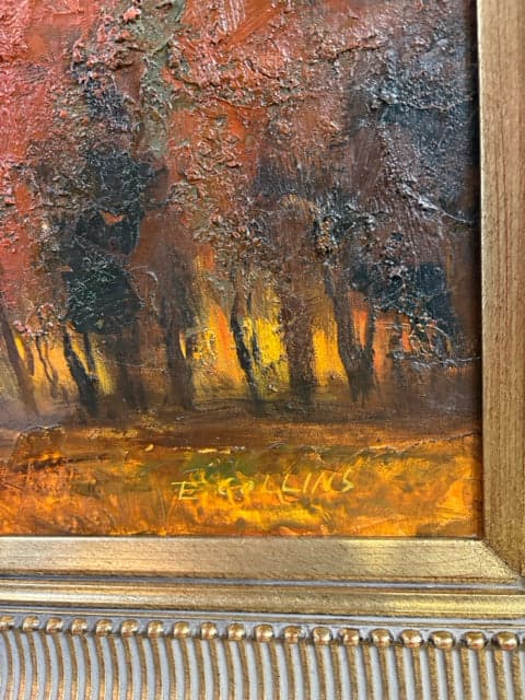 Tuscan Landscape Artwork in Gold Frame - Thumbnail 3