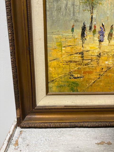 Parisian Street Scene Framed Wall Art - Thumbnail 3