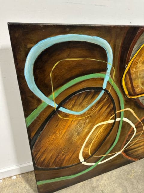 Abstract Circles Print of Canvas - Thumbnail 2