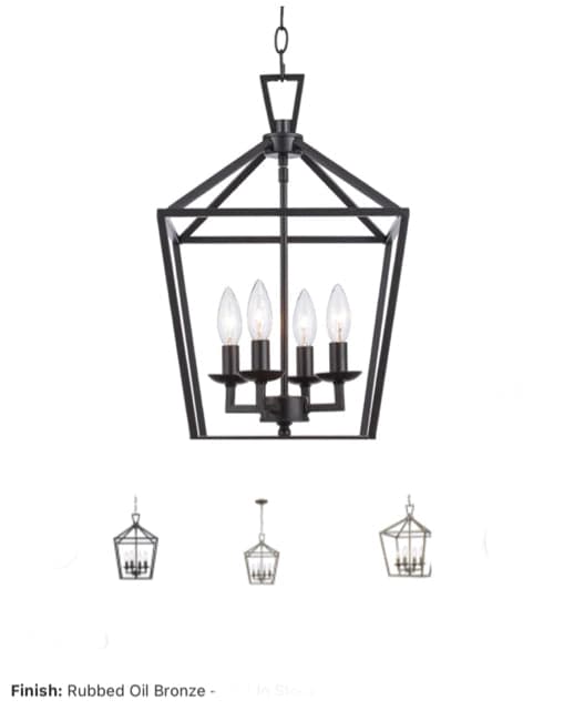 *NEW*Trans Globe 4 Light Rubbed Oil Bronze Chandelier - Image 1