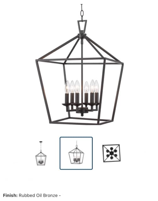 *NEW*Trans Globe 6 Light Rubbed Oil Bronze Chandelier - Image 1