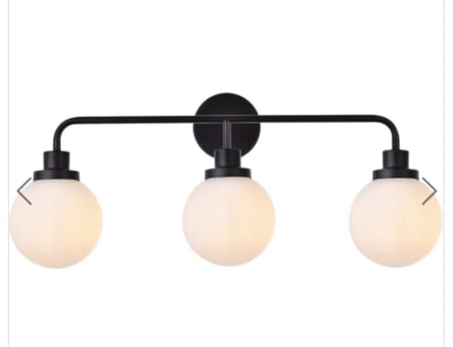 *NEW*Living District Hanson 3 Light Black Wall Sconce - Image 1