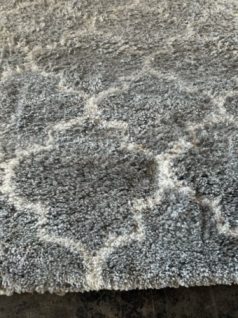 9 X 12 Safavieh Grey And Cream Fontana Shag Area Rug - Thumbnail 2