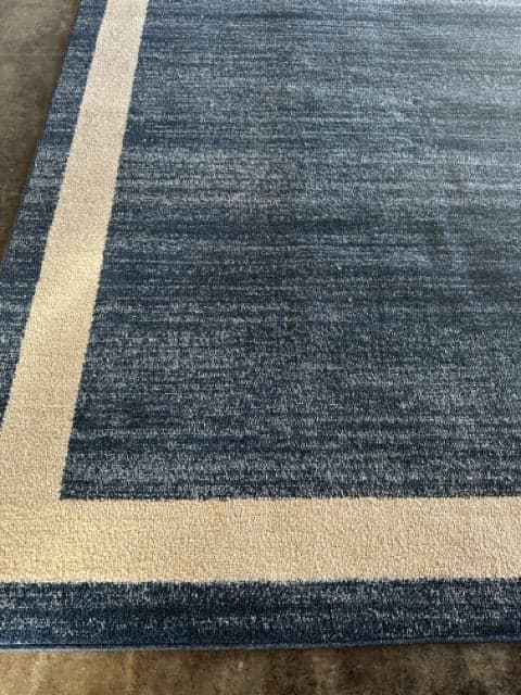 7 X 10 Unique Loom Navy Blue Loft Collection Area Rug - Thumbnail 2
