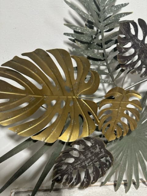 Metal Monstera Wall Hanging - Thumbnail 2