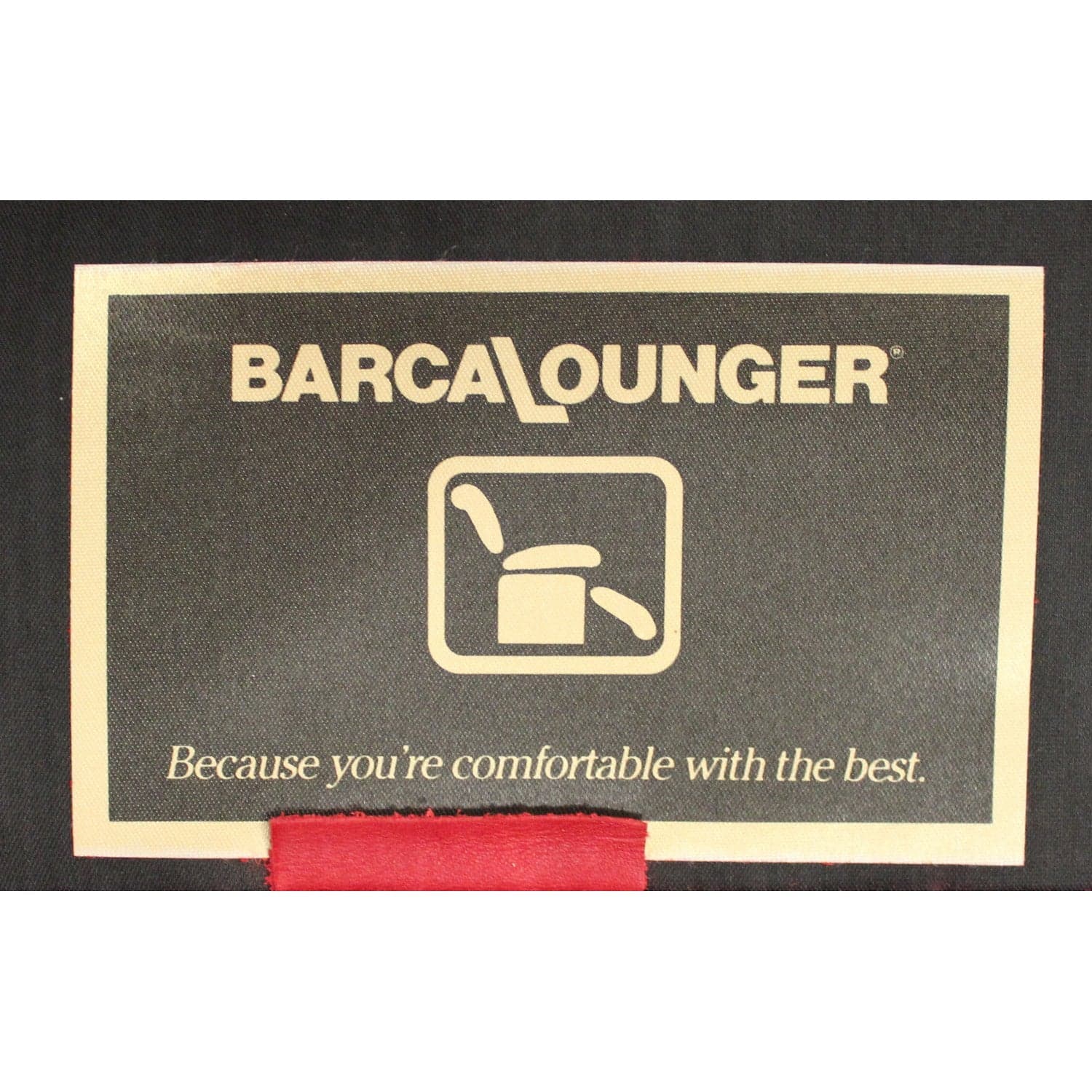 Barcalounger Red Leather Wingback Recliner - Red - Thumbnail 5