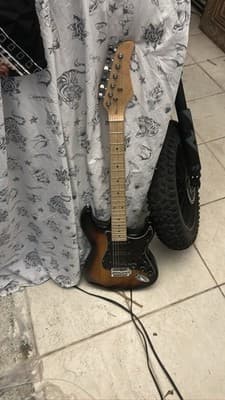 Sunburst ST Style Electric Guitar Maple Fretboard HSS Pickups - Image 1