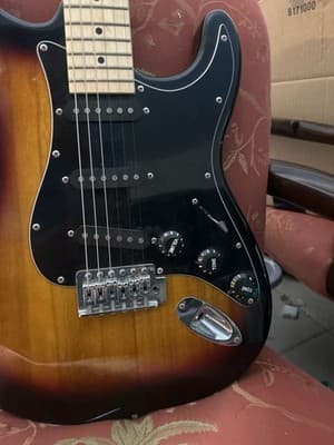 Sunburst ST Style Electric Guitar Maple Fretboard HSS Pickups - Thumbnail 5