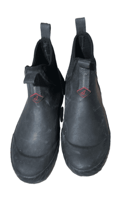 Sperry Float Ankle Duck Boots Black Waterproof Rubber Slip On Rainboots