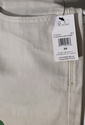 Bob Mollena White Volcom Pantalons With Goofy Characters, Waist 30 NWT - Thumbnail 8