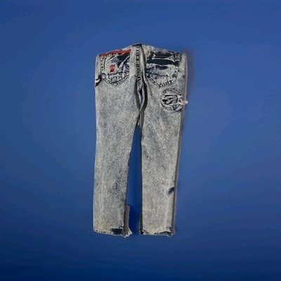 HERITAGE AMERICA UNK NBA DISTRESSED JEANS Multi-Patch 34/34 HEAT BULLS WARRIORS - Thumbnail 11