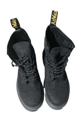 Dr. Martens AirWair Combs Leather Boots Black Lace Up Mens Size 9 (No Box) - Image 1