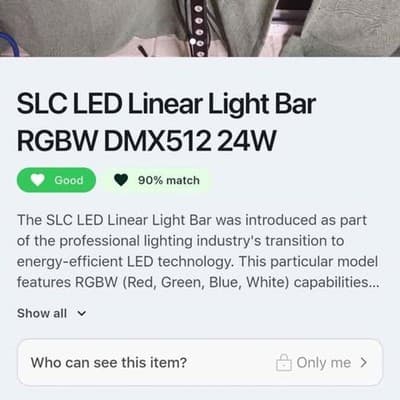 SLC LED Linear Light Bar RGBW DMX512 24W - Thumbnail 9