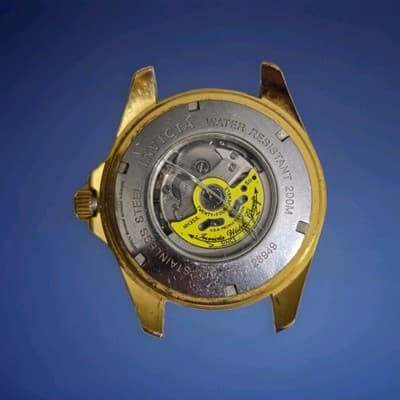 Men's Invicta Pro Diver Men 47mm Gold Stainless Steel Case Band Blue Dial - Thumbnail 3