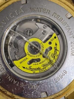 Men's Invicta Pro Diver Men 47mm Gold Stainless Steel Case Band Blue Dial - Thumbnail 6