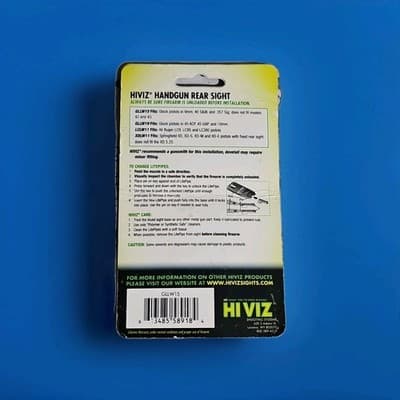 HIVIZ LiteWave Handgun Rear Sight for GLOCK 9MM 40 AND .357 (New-Unopened) - Thumbnail 2