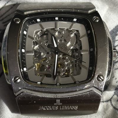 Jacques Lemans Watch JL 1-1210 All Stainless Steel 3ATM Automatic (No Band) - Image 1