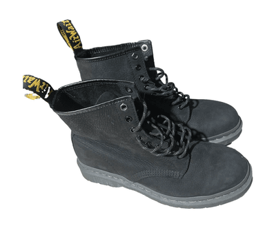 Dr. Martens AirWair Combs Leather Boots Black Lace Up Mens Size 9 (No Box) - Thumbnail 5