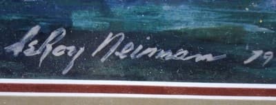 LeRoy Nieman Steelers & Jets 1979 Franco Harris + Signed & Framed - Thumbnail 6