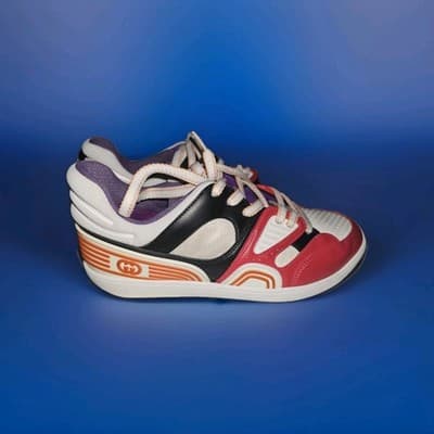 Size 12 - Gucci Basket Red Black Demetra Comes With Box And Extra Laces - Thumbnail 4