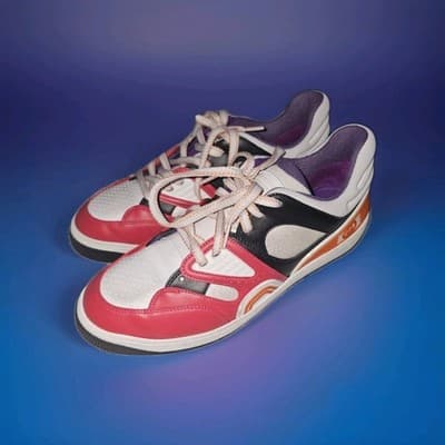 Size 12 - Gucci Basket Red Black Demetra Comes With Box And Extra Laces - Image 1