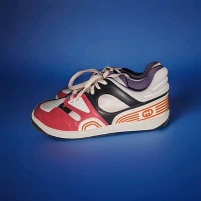 Size 12 - Gucci Basket Red Black Demetra Comes With Box And Extra Laces - Thumbnail 7