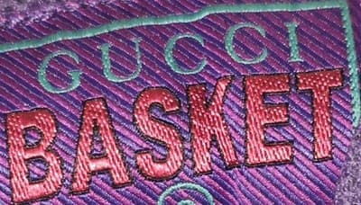 Size 12 - Gucci Basket Red Black Demetra Comes With Box And Extra Laces - Thumbnail 14