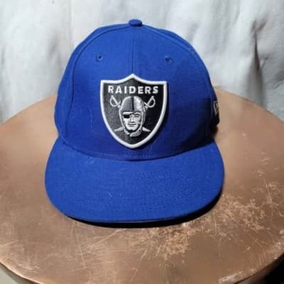 Las Vegas Raiders NFL Snapback Hat By New Era 9FIFTY Southern Cali Blue Colorway - Image 1