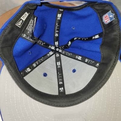 Las Vegas Raiders NFL Snapback Hat By New Era 9FIFTY Southern Cali Blue Colorway - Thumbnail 5