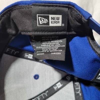 Las Vegas Raiders NFL Snapback Hat By New Era 9FIFTY Southern Cali Blue Colorway - Thumbnail 4