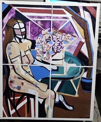 'Fibonacci's Flowers' by Jane Bond (Original Painting) - Thumbnail 5