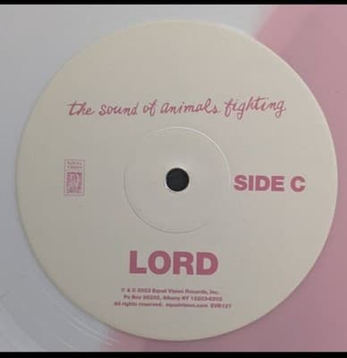 Sound of Animals Fighting Lover the Lord Has Left Us Vinyl Pink + White LE250 - Thumbnail 5