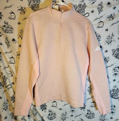 Adidas Mens Golf Ultimate365 DWR Textured Water Repellent, Sandy Pink New w Tags