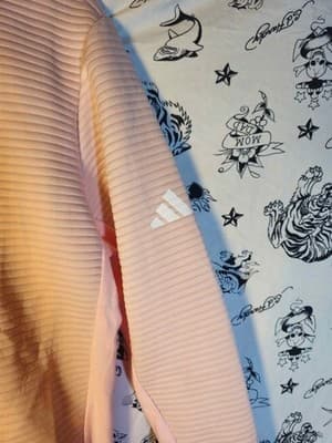 Adidas Mens Golf Ultimate365 DWR Textured Water Repellent, Sandy Pink New w Tags - Thumbnail 4
