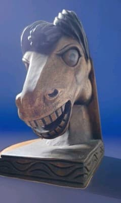 Hand Carved Wooden Horse Head Book Ends (Books Not Included) - Thumbnail 5