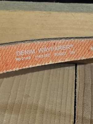 Ray-Ban RB2140 Wayfarer Denim Sunglasses Orange Frame Brown Lens 50mm - Thumbnail 6