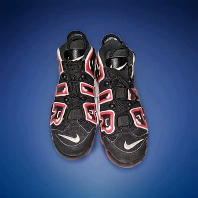 Air Jordan More Uptempo 96 Laser Crimson CJ6129-001 Size 10.5 - Thumbnail 4