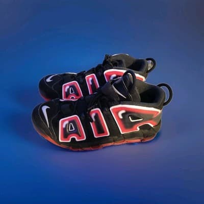 Air Jordan More Uptempo 96 Laser Crimson CJ6129-001 Size 10.5 - Image 1