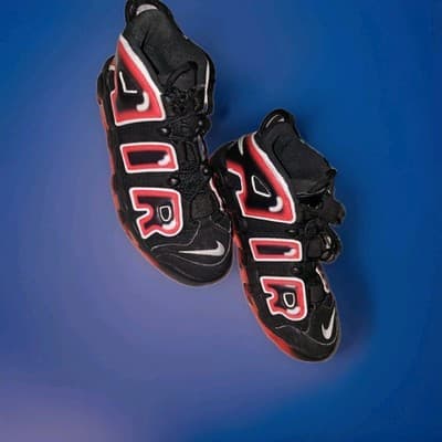 Air Jordan More Uptempo 96 Laser Crimson CJ6129-001 Size 10.5 - Thumbnail 2