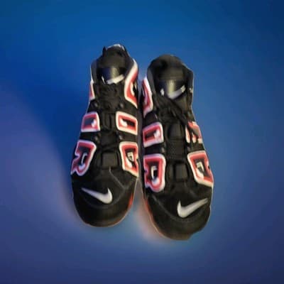 Air Jordan More Uptempo 96 Laser Crimson CJ6129-001 Size 10.5 - Thumbnail 9