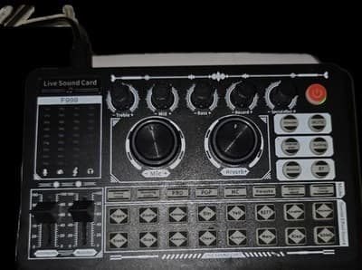 F999 Pro Live Sound Card Audio Mixer Voice Changer Bluetooth - Thumbnail 2
